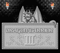 Dragon Warrior III title screenshot